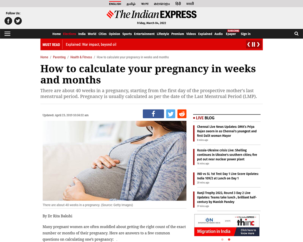 How to calculate your pregnancy in weeks and months