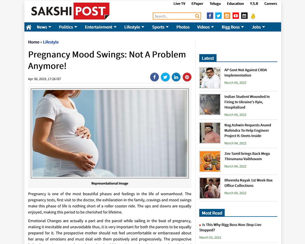 Pregnancy Mood Swings Not A Problem Anymore