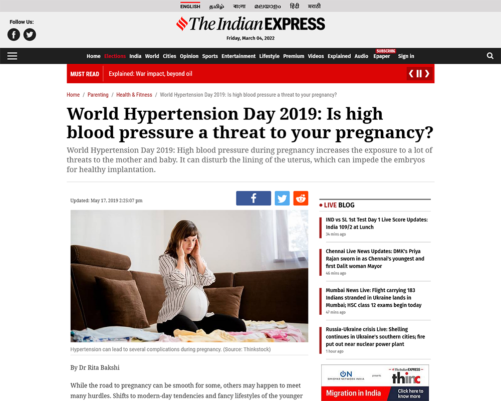 World Hypertension Day 2019 Is high blood pressure a threat to your pregnancy