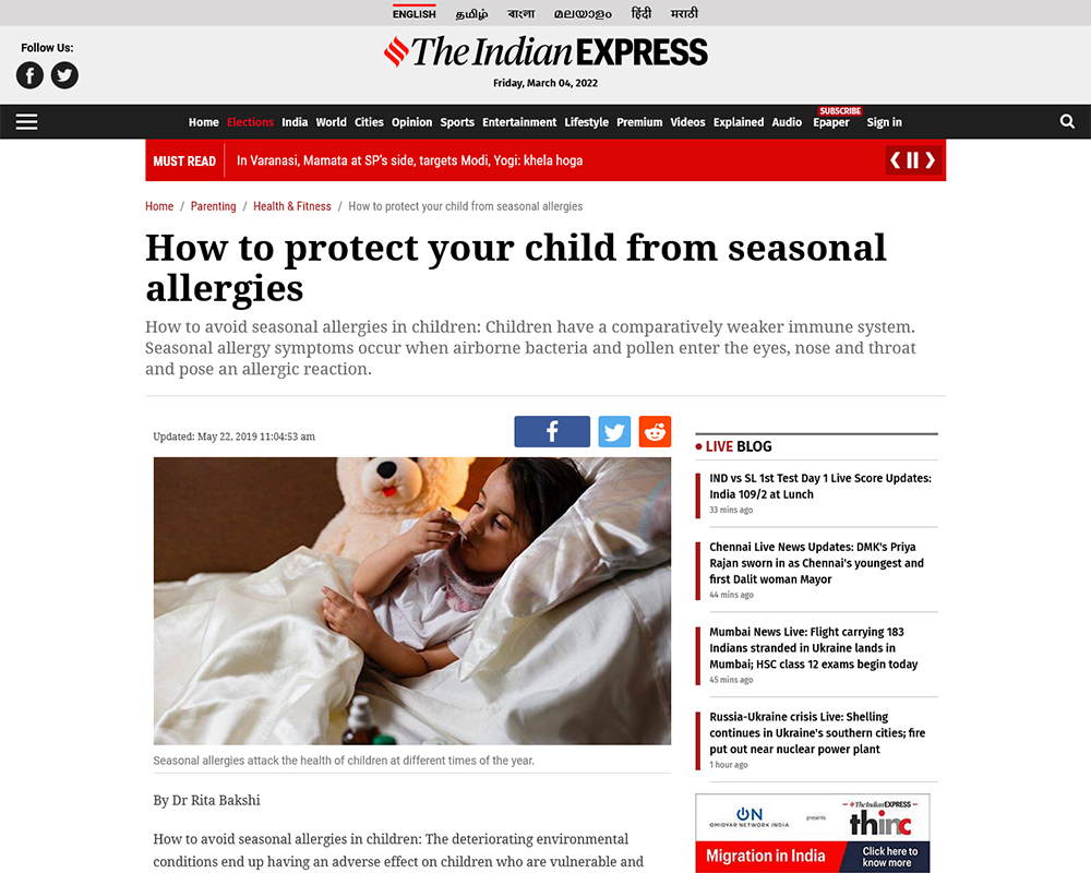 How to protect your child from seasonal allergies