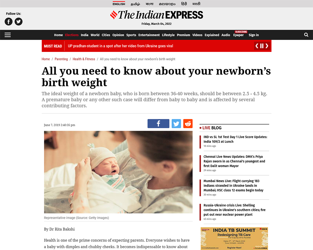 All you need to know about your newborn’s birth weight