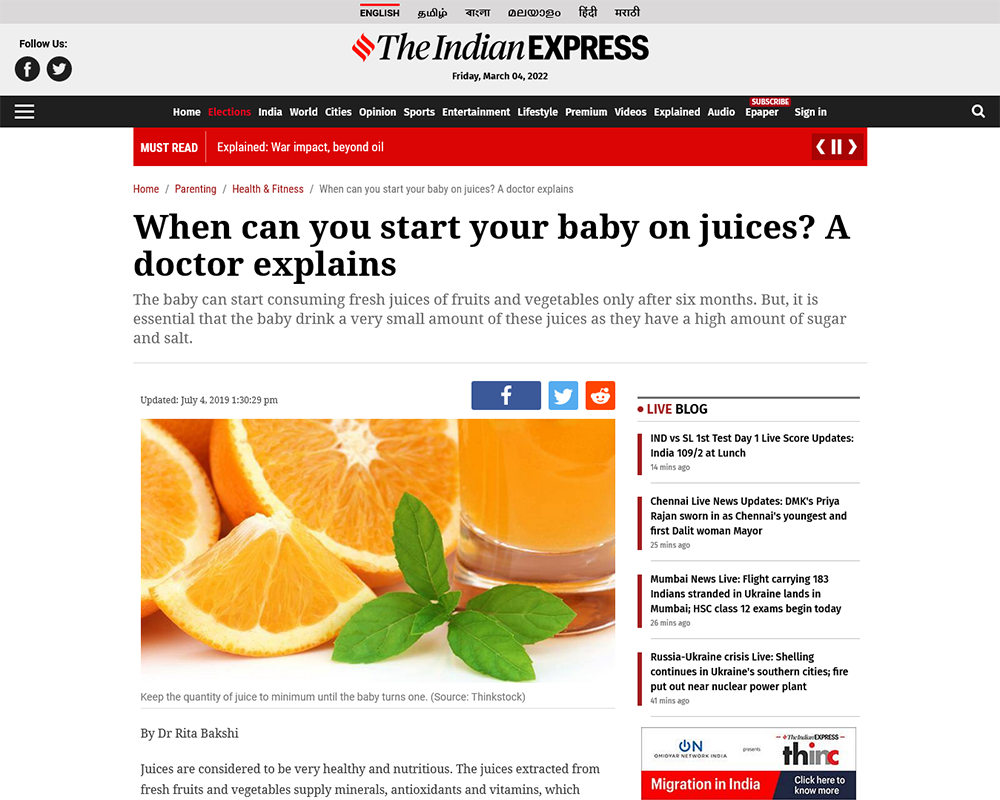 When can you start your baby on juices A doctor explains