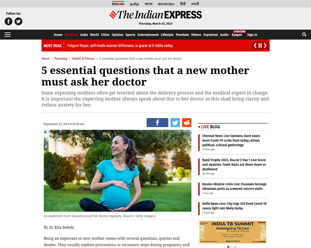 5 essential questions that a new mother must ask her doctor