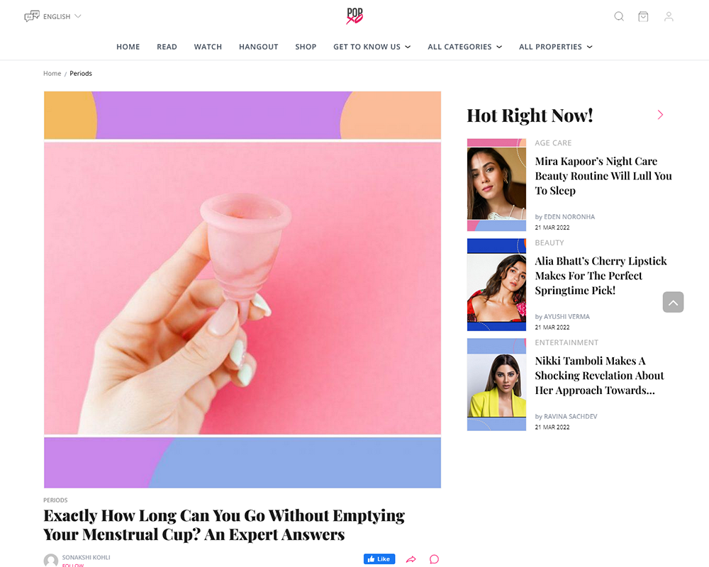 Exactly How Long Can You Go Without Emptying Your Menstrual Cup An Expert Answers - Dr Rita Bakshi - POPxo