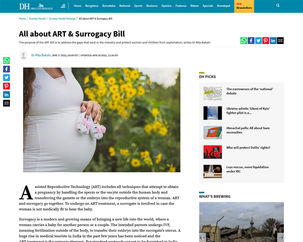 All about ART & Surrogacy Bill